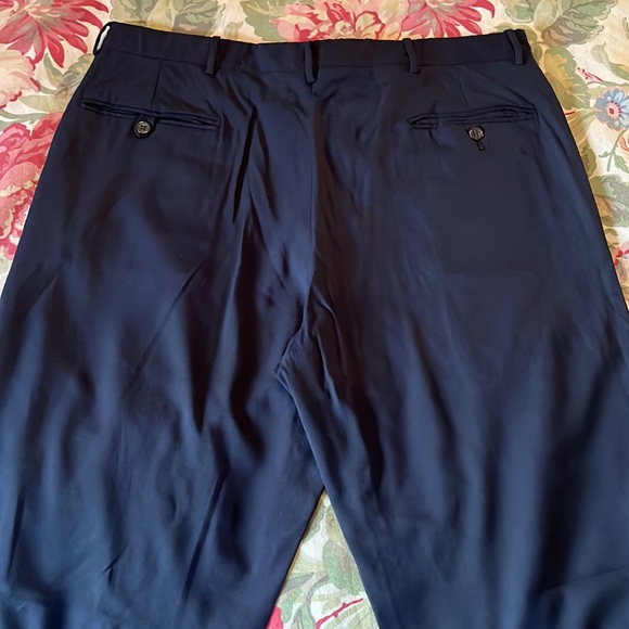 Vtg '01 RALPH LAUREN Size 36”W x 33”L Virgin Wool ExtraFine Pant Suspender Btn - Picture 12 of 16